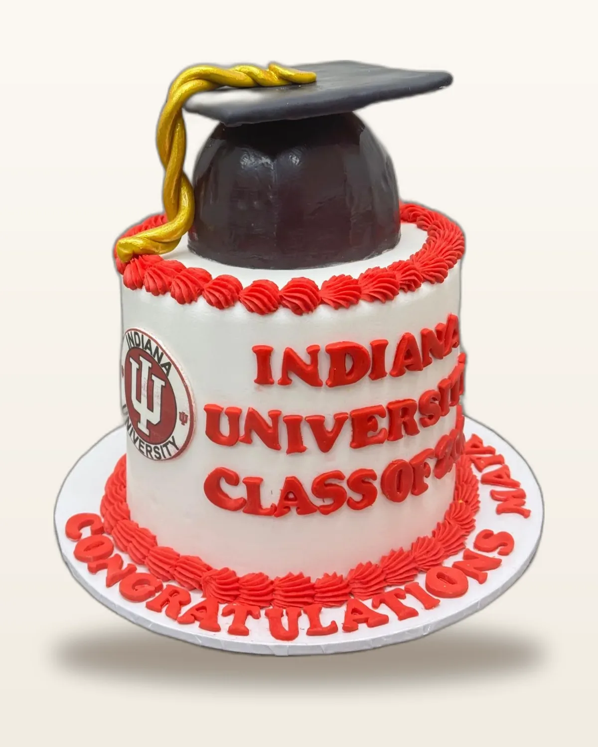 Graduation celebration cake by The Cake Pantry, Fishers Indiana — design 4