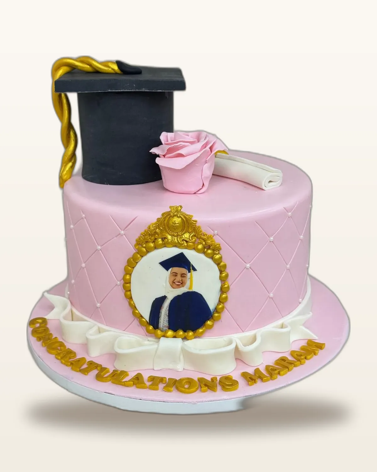 Graduation celebration cake by The Cake Pantry, Fishers Indiana — design 5