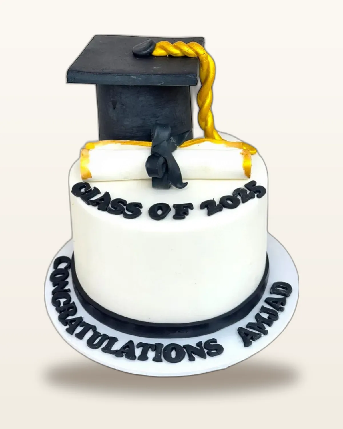 Graduation celebration cake by The Cake Pantry, Fishers Indiana — design 6