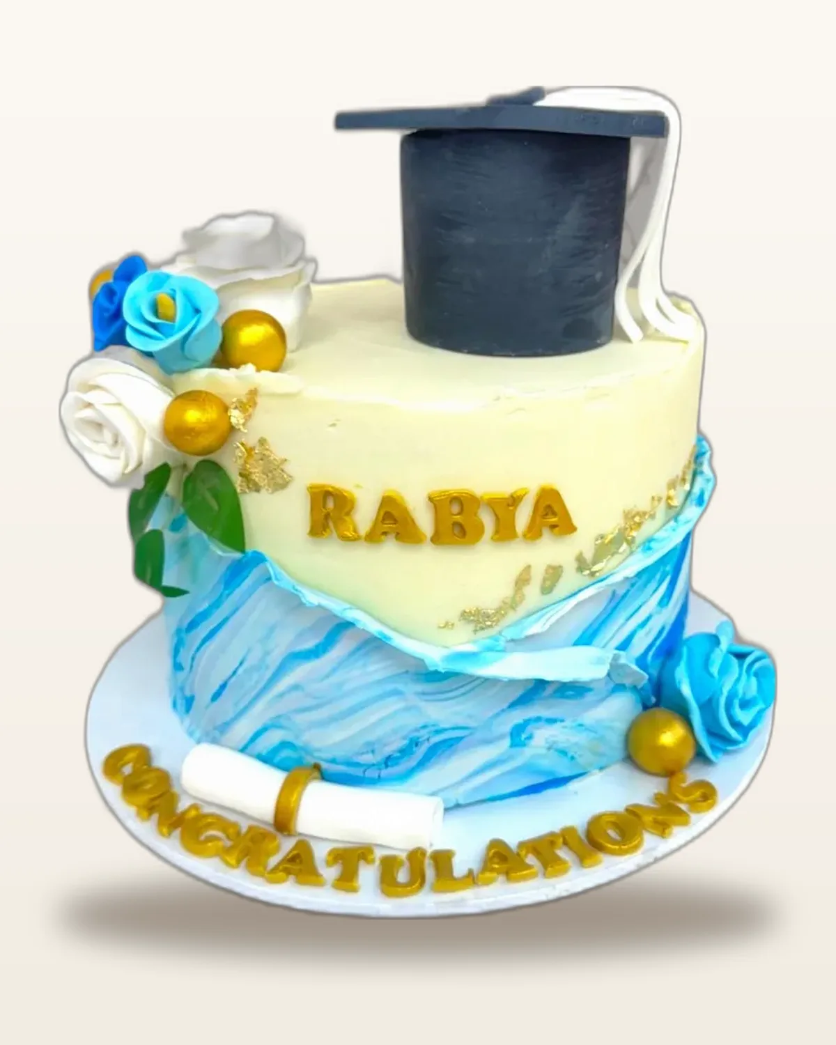 Graduation celebration cake by The Cake Pantry, Fishers Indiana — design 15