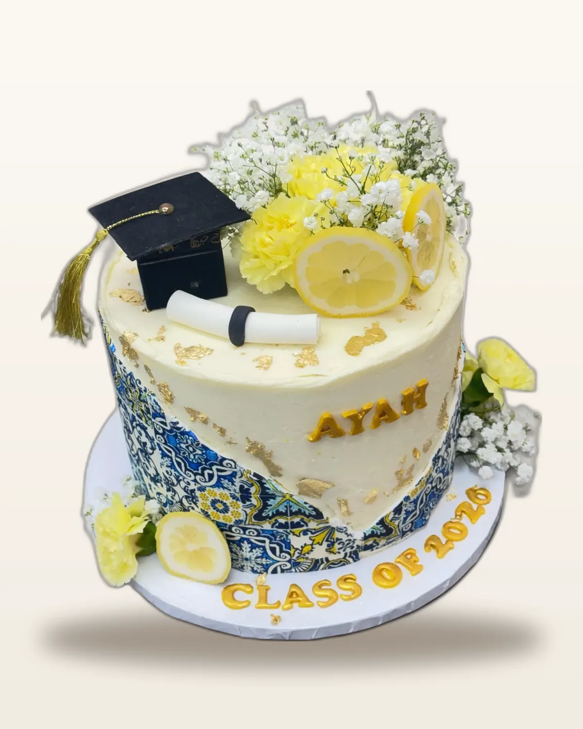 Graduation celebration cake by The Cake Pantry, Fishers Indiana — design 23